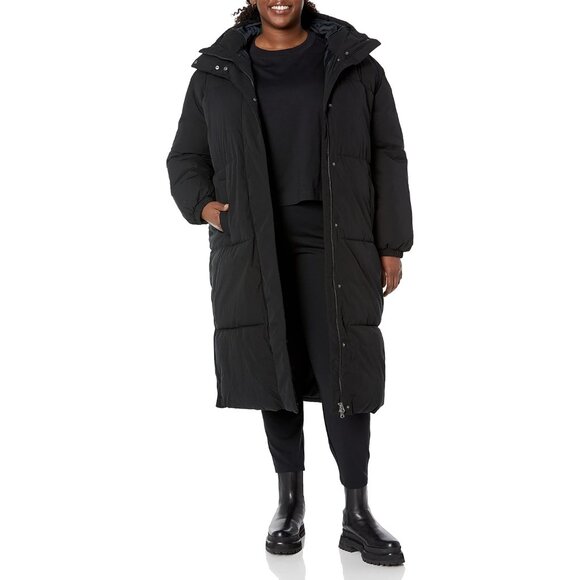 Women's Oversized Long Puffer Jacket Available in Plus Size - Picture 7 of 7